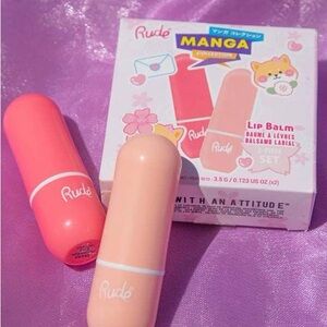 Rude Lip Balm Set - Pink and Peach